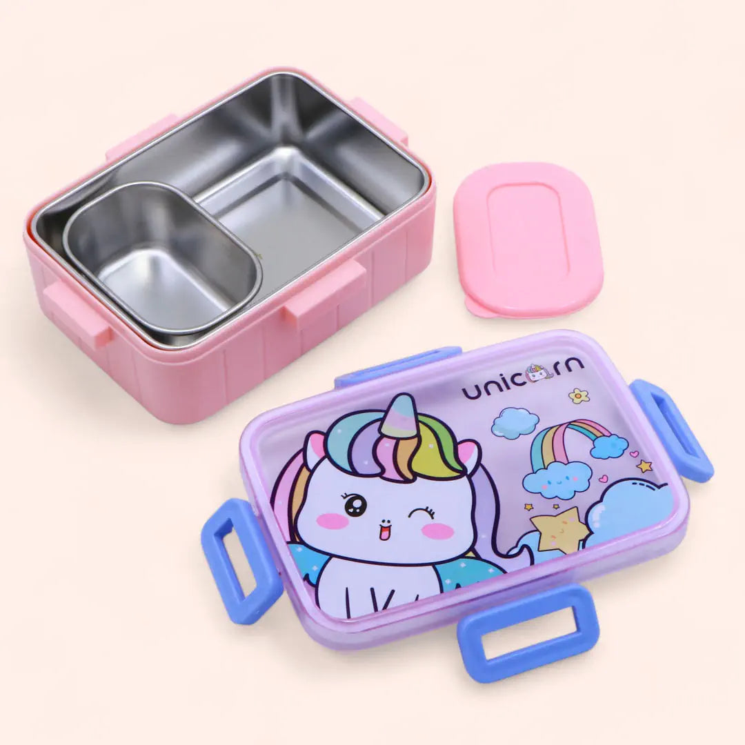 Stainless Steel Lunch Box (1Grid 600ml+Bowl 100Ml)