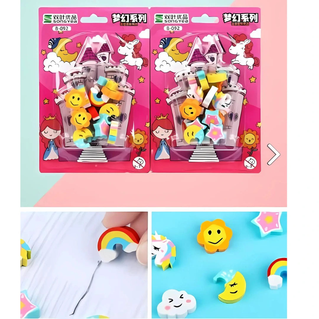 Unicorn Eraser Set