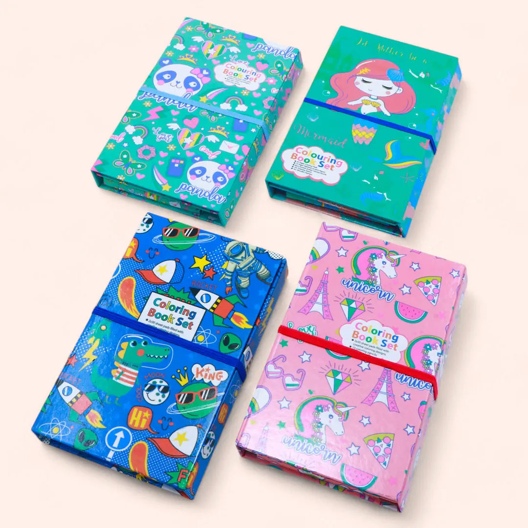 Colouring Scratch Book Set