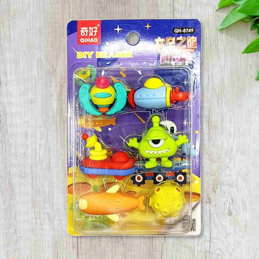 Space Eraser Set ( Pack of 6 )