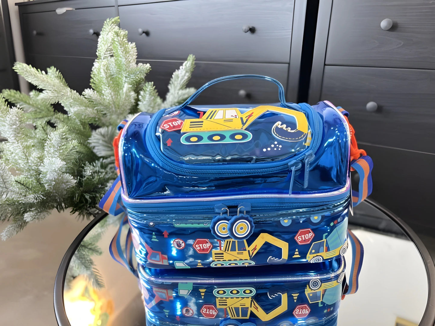 Vest Build-A-Meal Lunch Bag - Construction-Themed Insulated Lunchbag