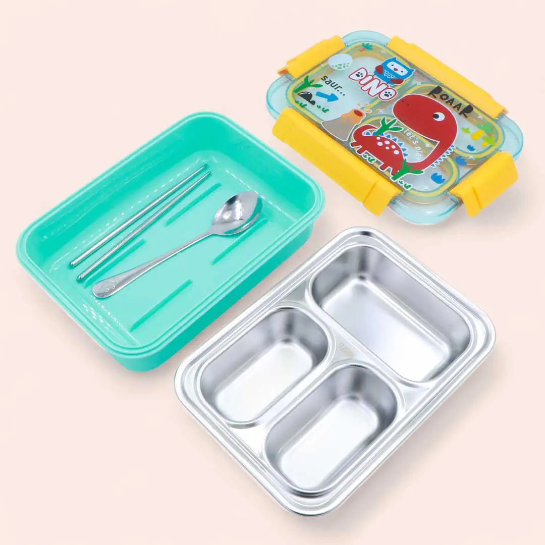 Lunch Bento Box ( 3 Compartments - Leak Proof- 710 Ml)