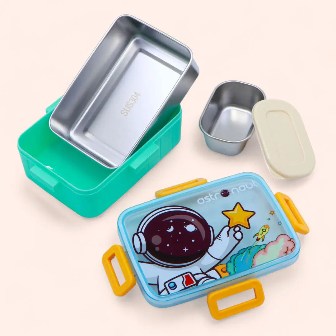 Stainless Steel Lunch Box (1Grid 600ml+Bowl 100Ml)