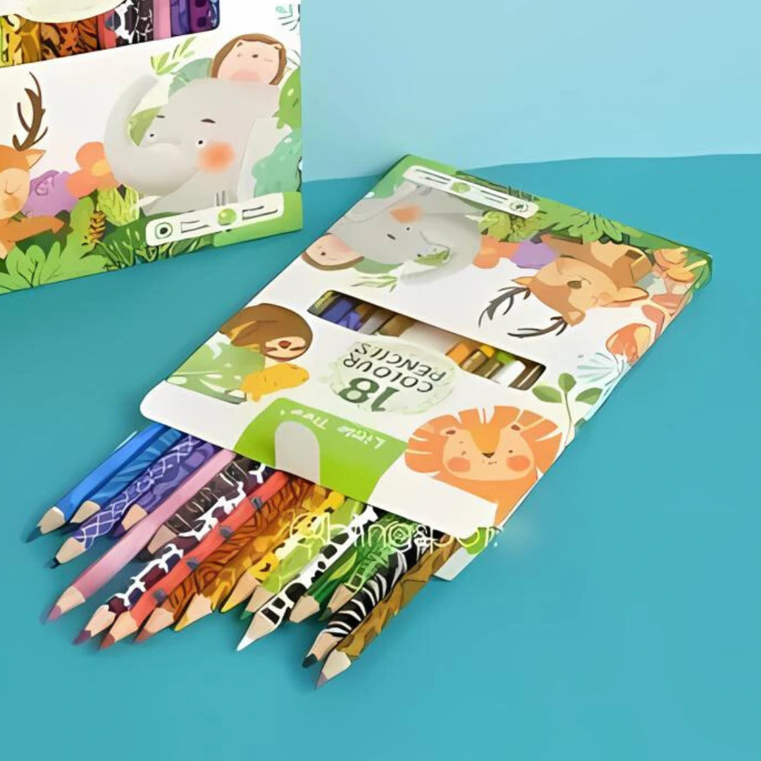 18 Colour Pencil Set