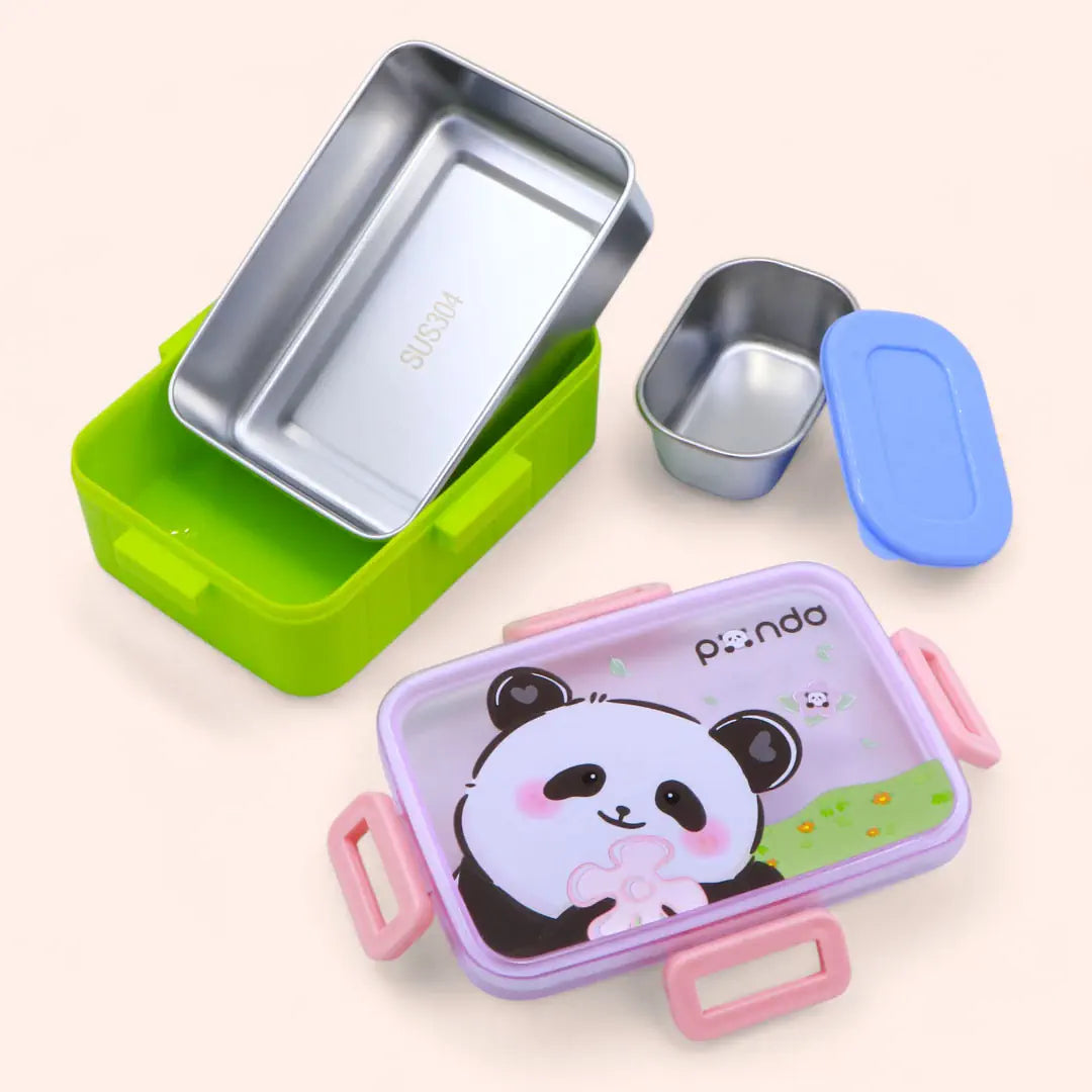 Stainless Steel Lunch Box (1Grid 600ml+Bowl 100Ml)