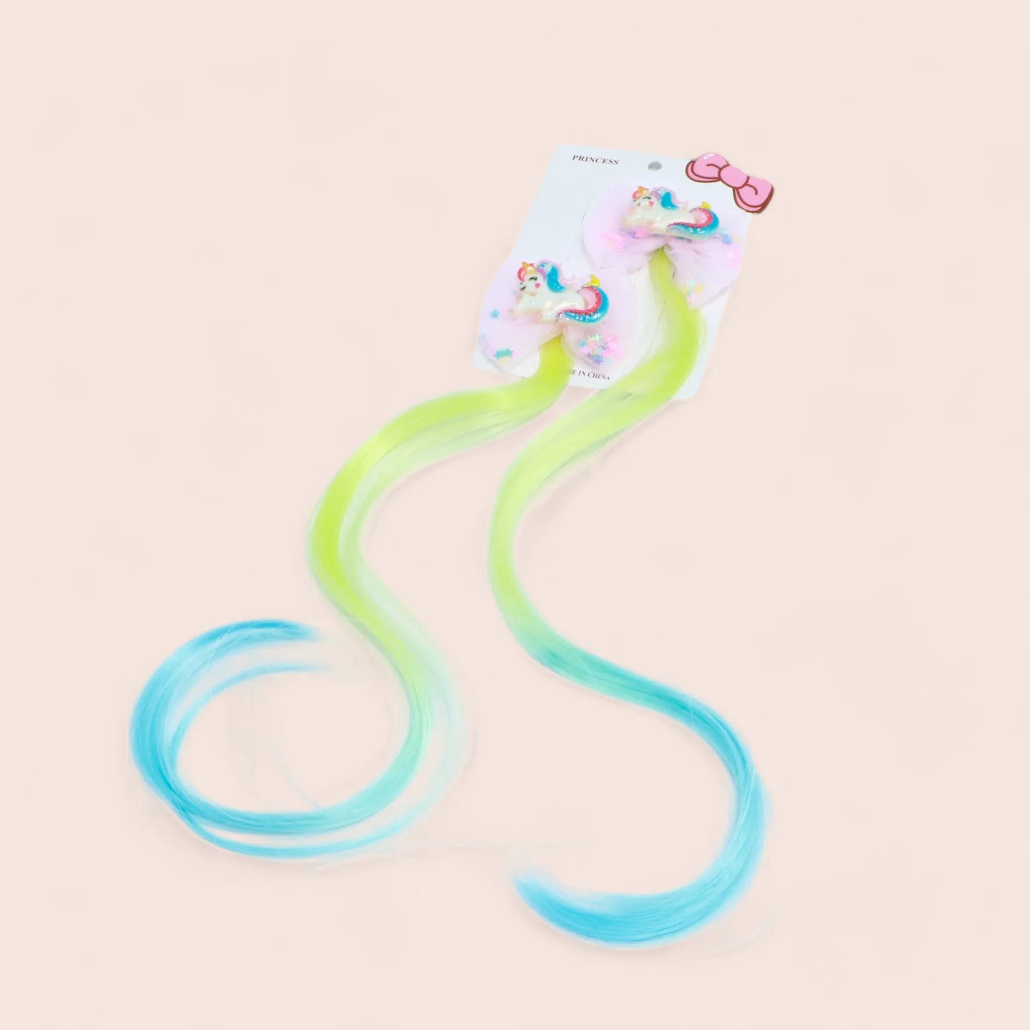 Vibrant Kids' Hair Extensions - Colorful Clip-In Hair Clips