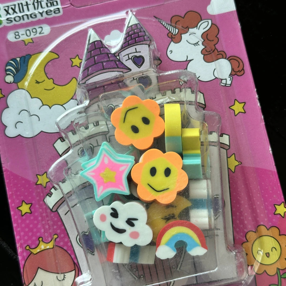Unicorn Eraser Set