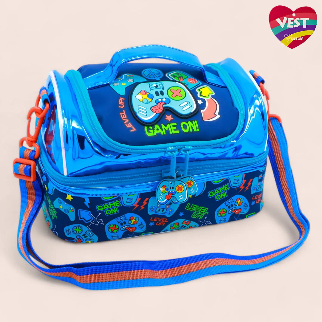 Vest Level Up Lunch Bag - Video Game Inspired Insulated Lunchbag