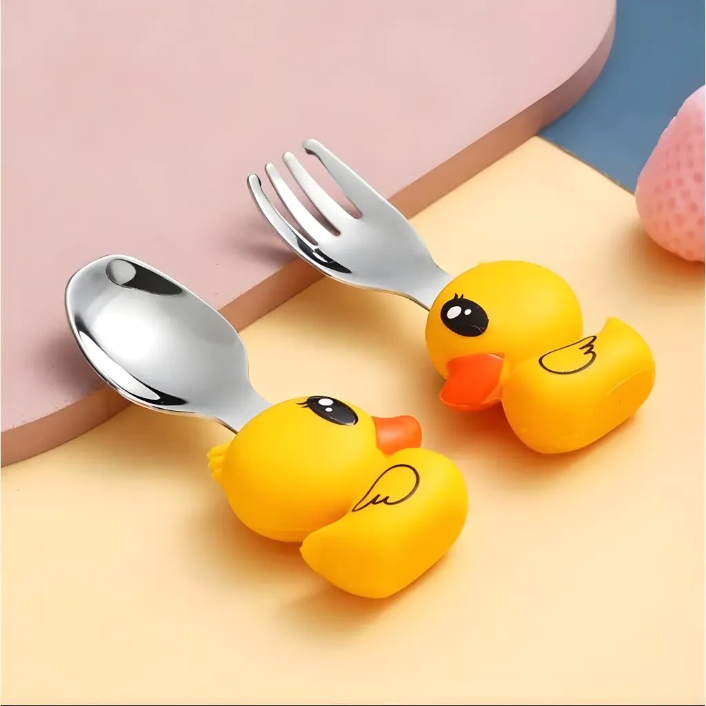Steel Cutlery Set with Case (Spoon & Fork)