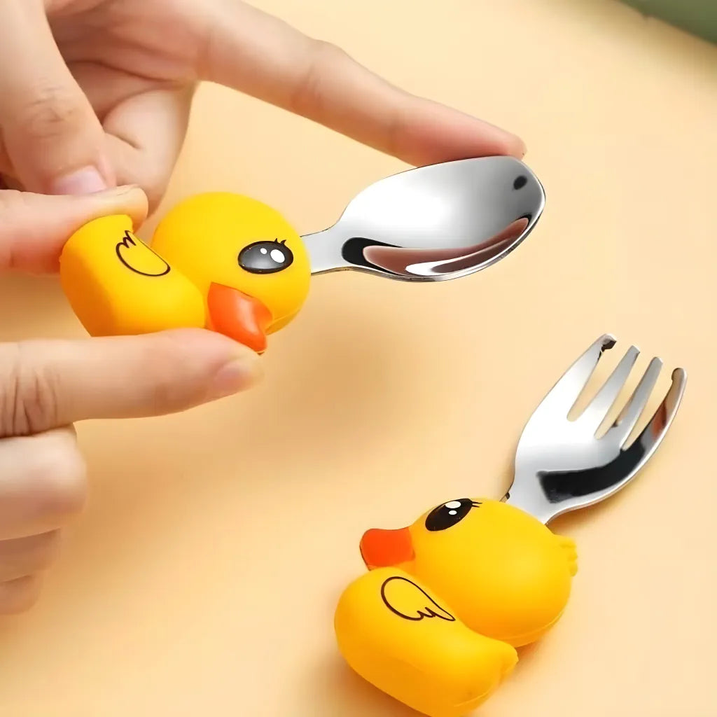 Steel Cutlery Set with Case (Spoon & Fork)