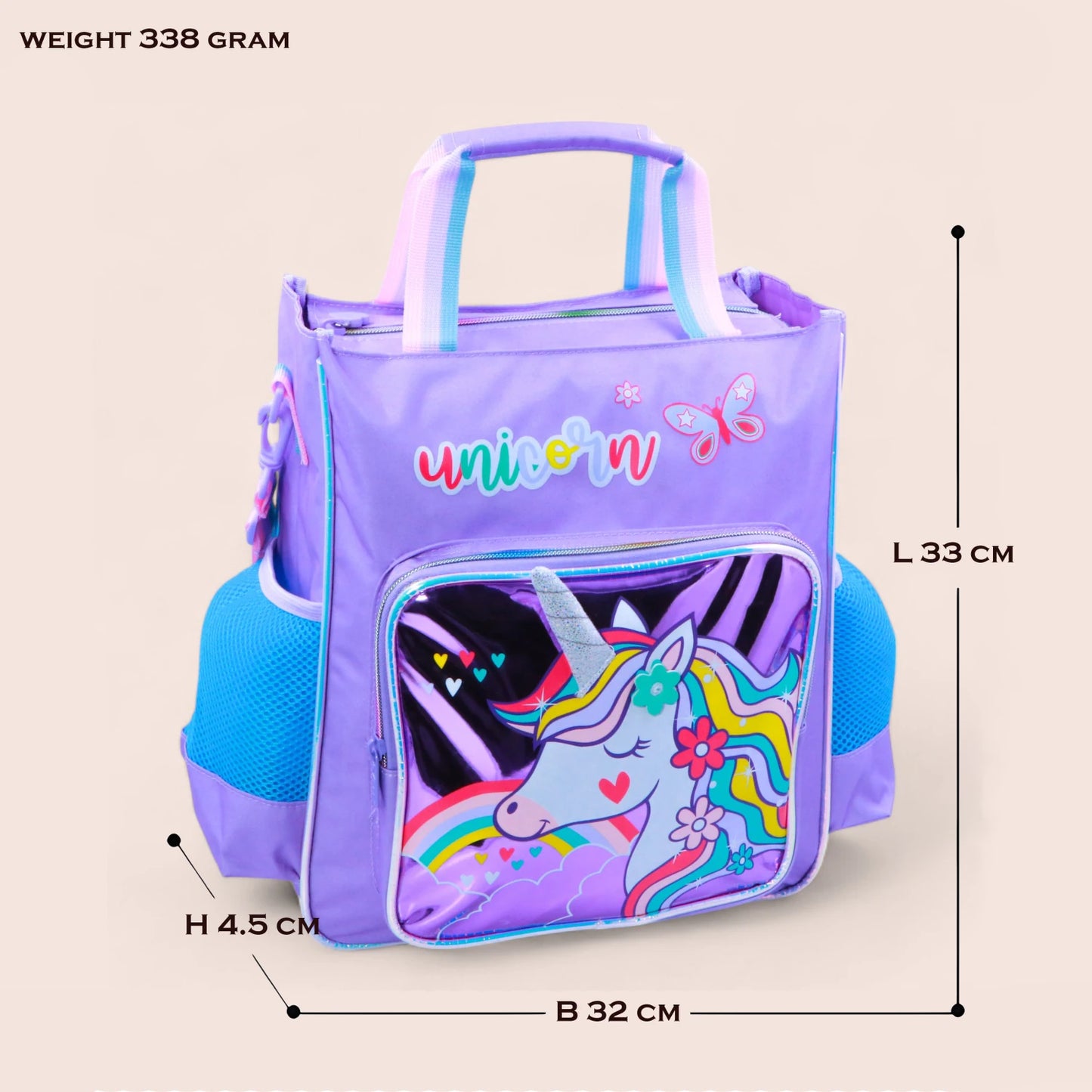 Lavender Sparkle Unicorn Backpack