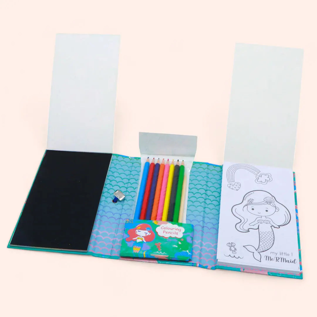 Colouring Scratch Book Set