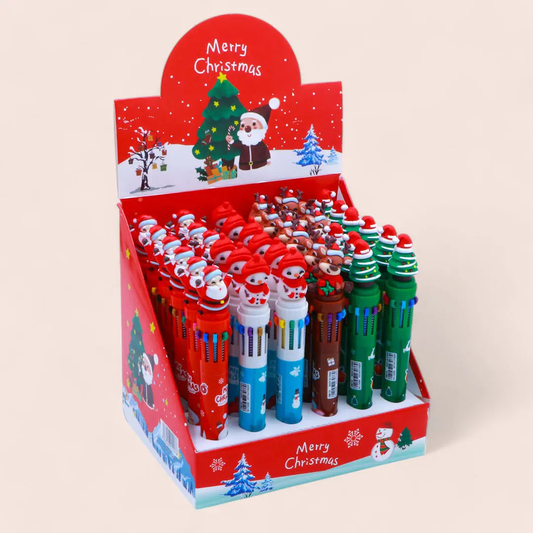 Christmas Pen (10 Colors in 1 Pen) - Color Changing Pen for Kids and Adults