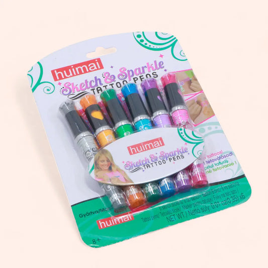 Sketch & Sparkle Tattoo Pens (Set of 6)