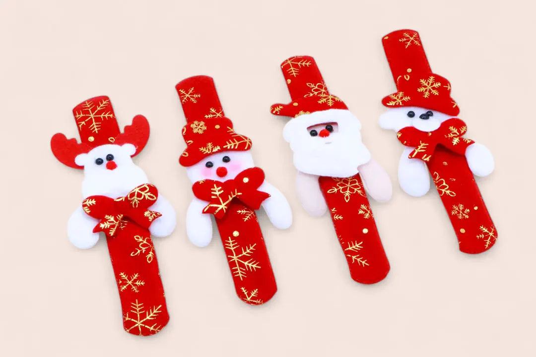 Santa Hand Slap Bands - Fun Christmas Party Favors