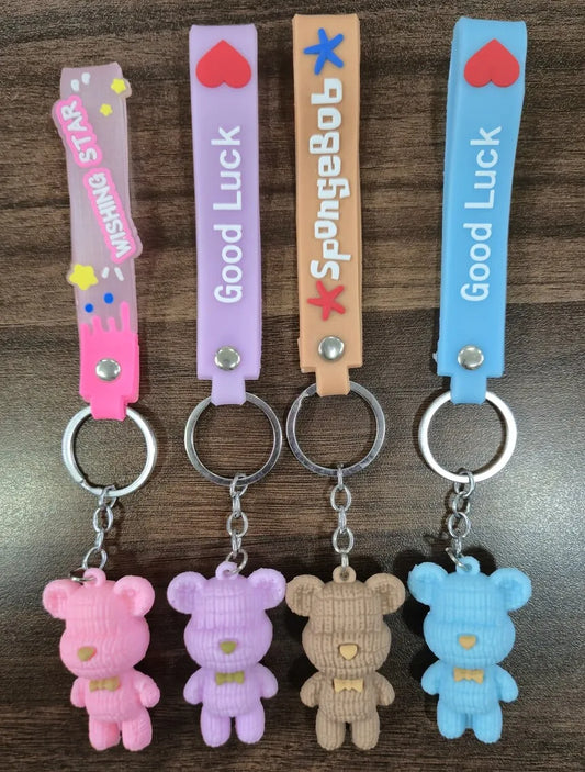 Teddy Cartoon Design Keychains
