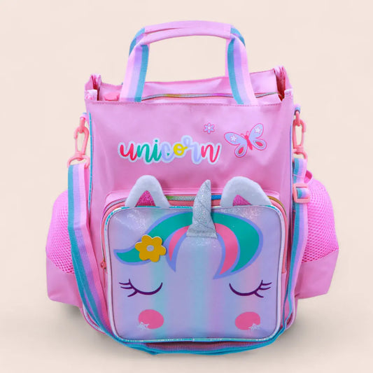 Vest Unicorn Kids' Tote Bag - Multipurpose Shoulder Bag for Tuition, Outings, Drawing Classes & Diaper Bag