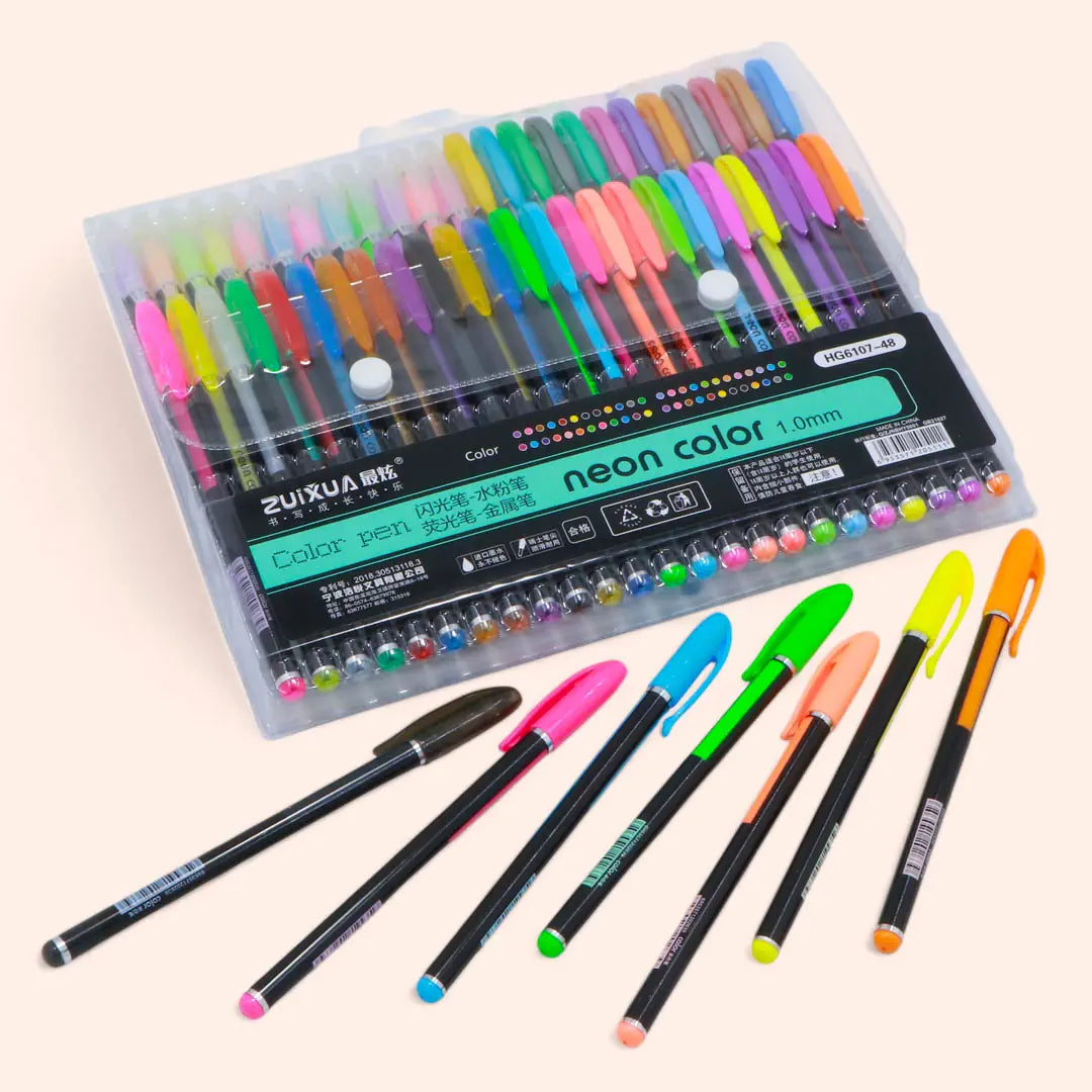 Neon Color Pen (Set of 48 Pens)