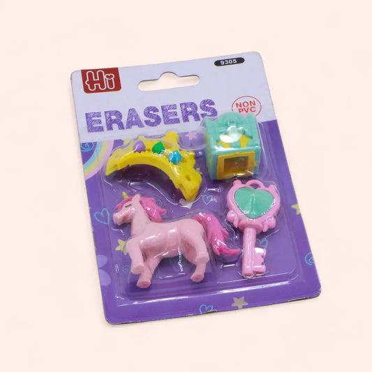 Unicorn Rainbow Erasers (Set of 4)