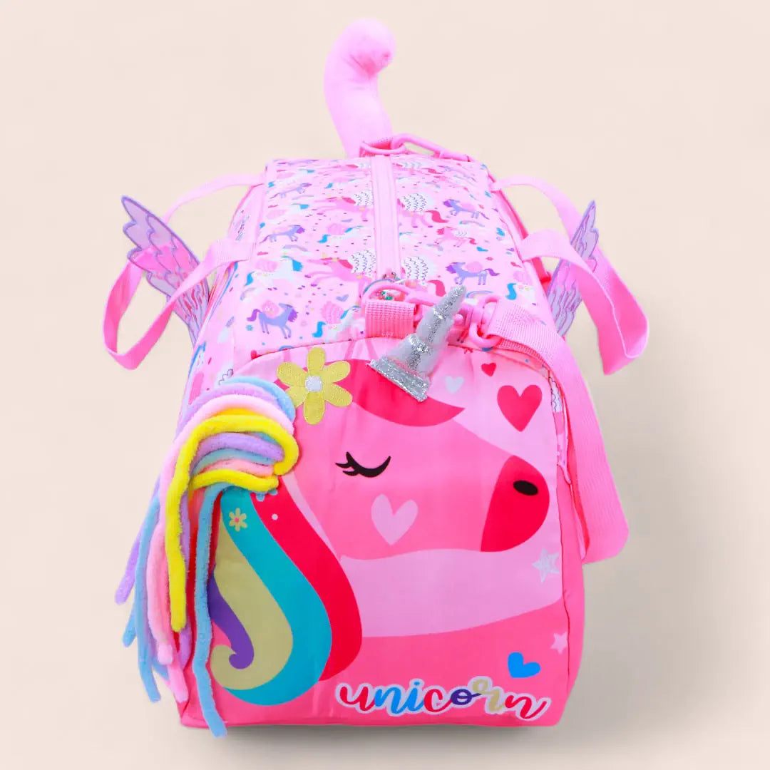 Vest Unicorn Hair Duffel Bag - Magical Travel Companion for Kids