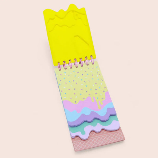 Cup Cake Shimmer Spiral Notepad