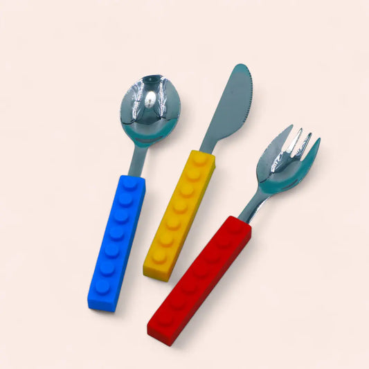 Lego Cutlery with Case (Spoon - Fork - Knife)