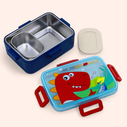 Stainless Steel Lunch Box (1Grid 600ml+Bowl 100Ml)