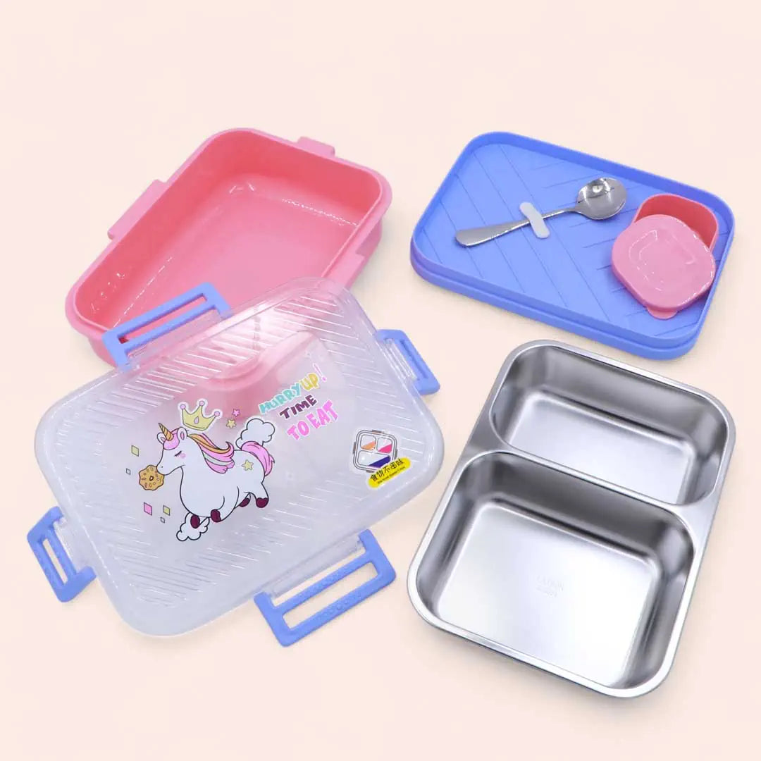 Cartoon Square Lunch Box (800ml+70ml)