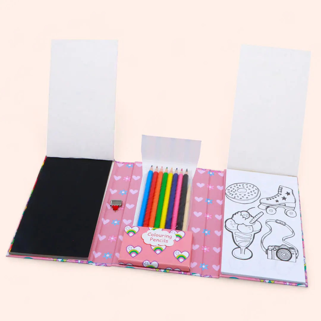 Colouring Scratch Book Set