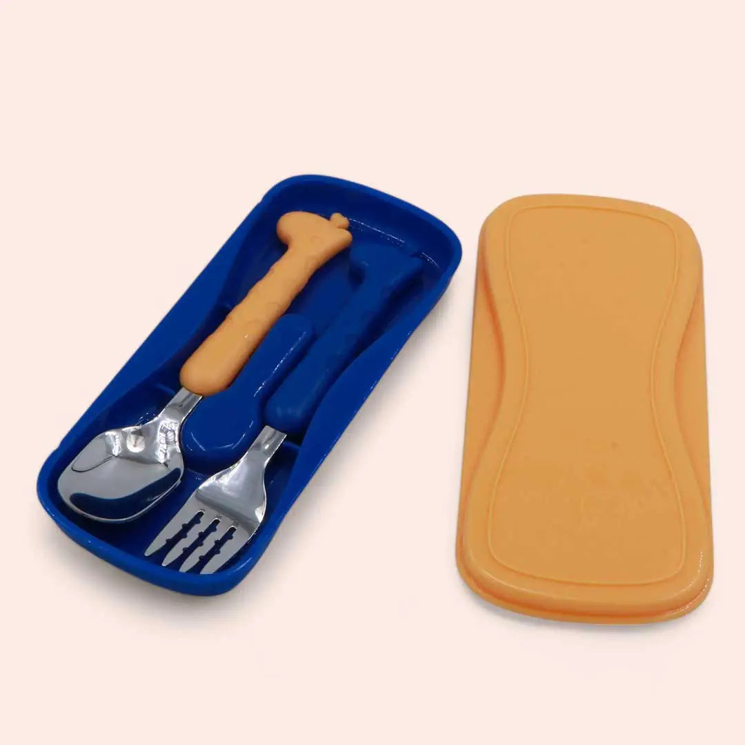 Giraffe Cutlery with Case (Spoon -Fork)