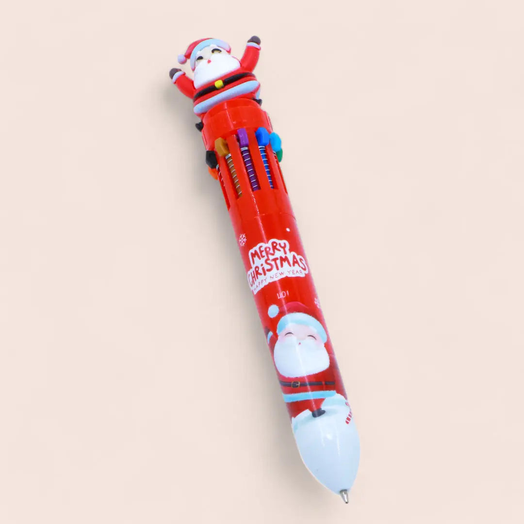 Christmas Pen (10 Colors in 1 Pen) - Color Changing Pen for Kids and Adults