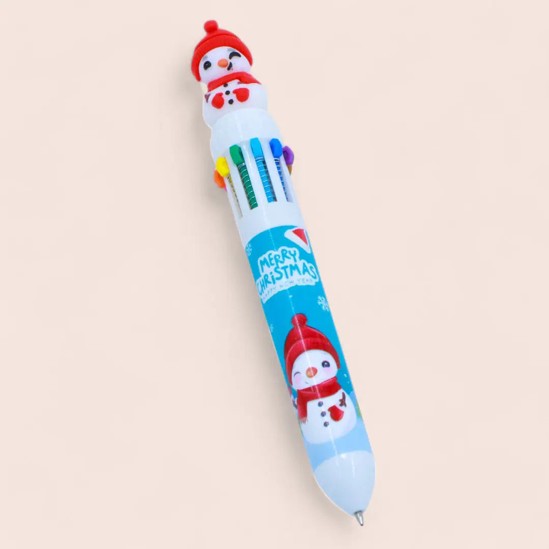 Christmas Pen (10 Colors in 1 Pen) - Color Changing Pen for Kids and Adults