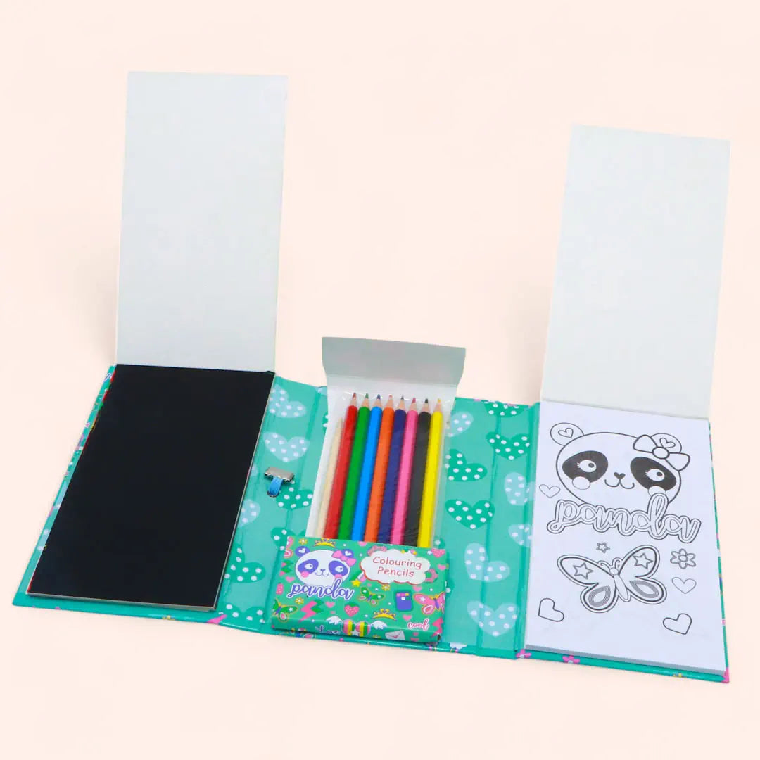 Colouring Scratch Book Set