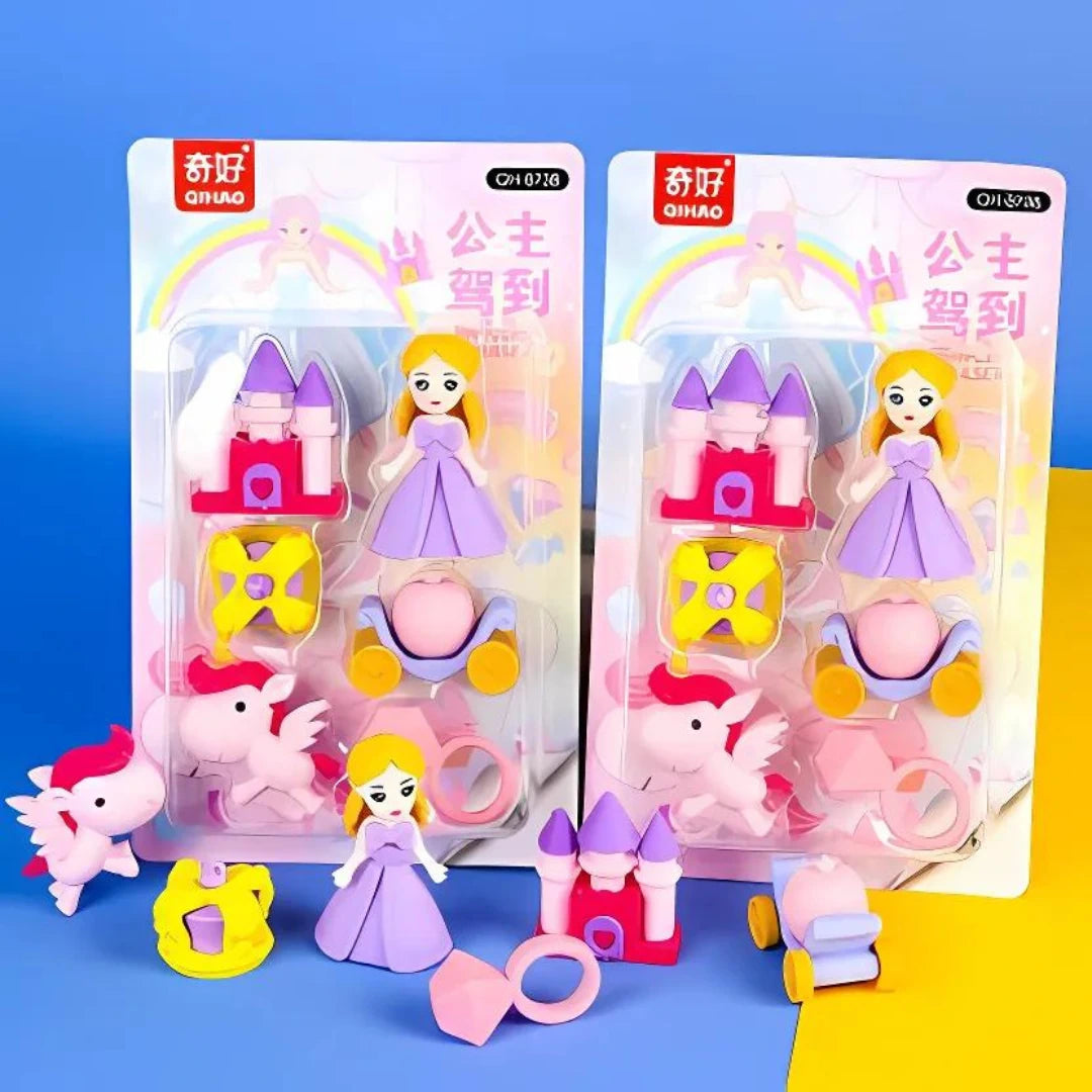 Unicorn Eraser Set (Pack of 6 )