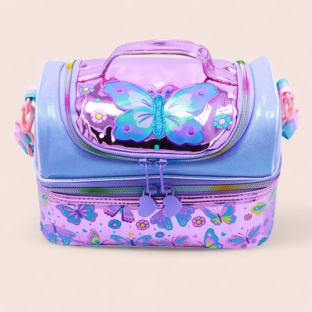 Colorful Butterfly Lunch Bag - Insulated Kids' Lunchbox