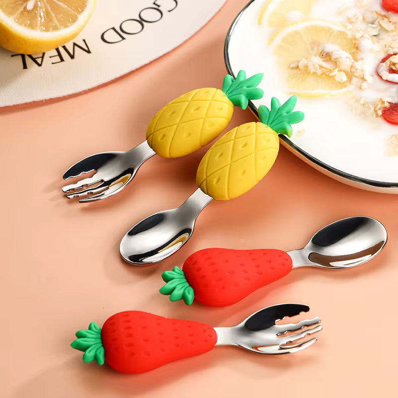 Steel Cutlery Set with Case (Spoon & Fork)