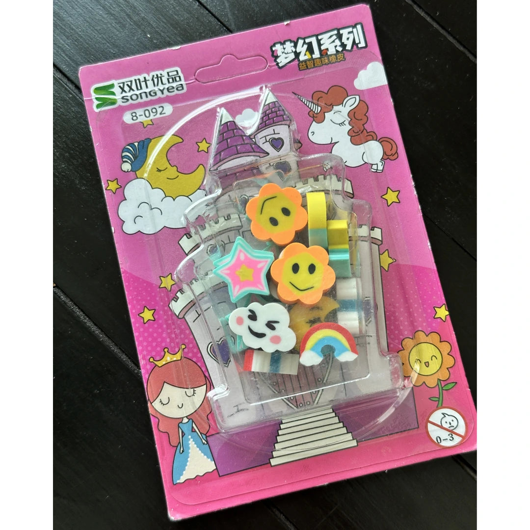 Unicorn Eraser Set