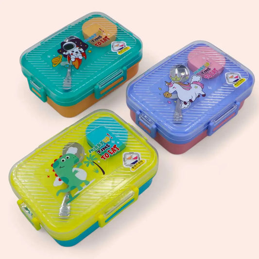 Cartoon Square Lunch Box (800ml+70ml)